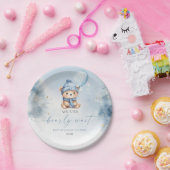 We Can Bearly Wait Winter Teddy Bear Baby Shower Pappteller (Party)