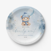 We Can Bearly Wait Winter Teddy Bear Baby Shower