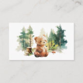 We Can Bearly Wait Woodland Diaper Raffle Cards Begleitkarte (Rückseite)