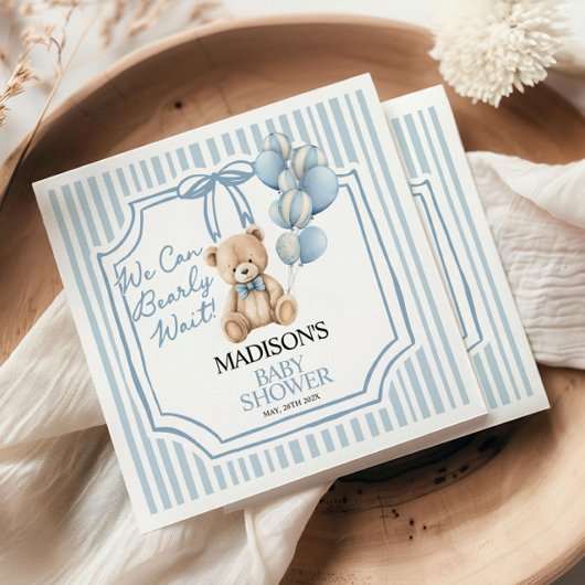 We Can Beary Wait, Baby Shower Serviette