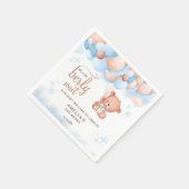 We Can Berly Wait Bear Balloon Baby Shower Napkins Serviette (Ecke)