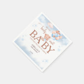 We Can Berly Wait Teddy Bear Baby Shower Napkins Serviette (Ecke)