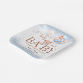 We Can Berly Wait Teddy Bear Baby Shower Pappteller (Gewinkelt)