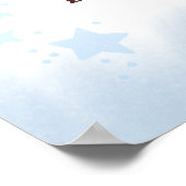 We Can Berly Wait Teddy Bear Baby Shower Welcome  Poster (Ecke)