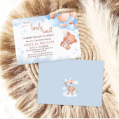 We Can Berly Wait Teddy Bear Balloon Bouquet Baby  Einladung