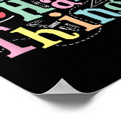 We Can Do Hard Things Motivational Education Schoo Poster (Ecke)