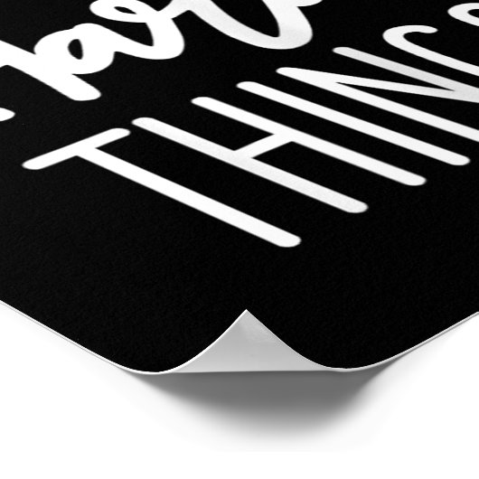 We Can Do Hard Things Sitive Message Motivational  Poster (Ecke)