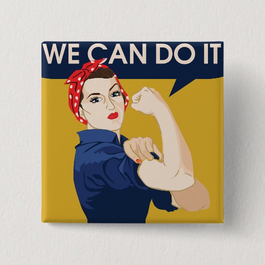 We can do it button (Vorderseite)