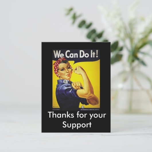 We can do it postkarte (Stehend Vorderseite)