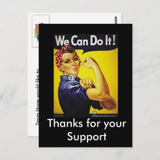 We can do it postkarte (Vorne/Hinten)