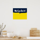 We Can Do it Rosie Graphic Bubble Poster (Küche)