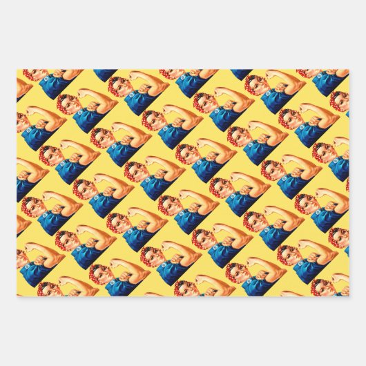 We Can Do It! Rosie the Riveter Geschenkpapier Set (Vorderseite 3)