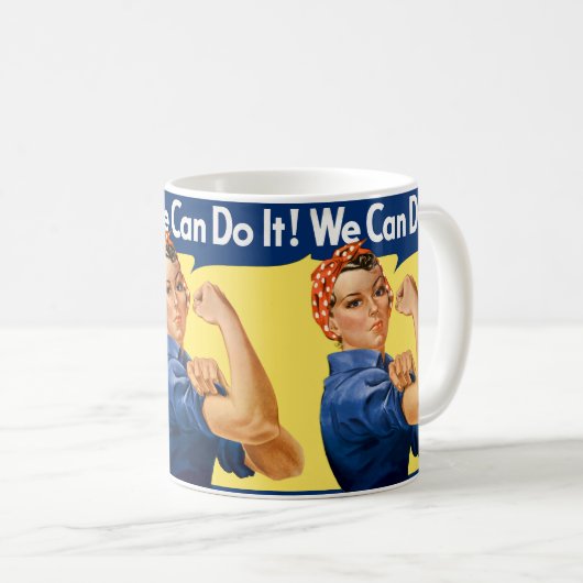 We Can Do It! Rosie the Riveter Kaffeetasse (VorderseiteRechts)