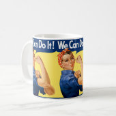 We Can Do It! Rosie the Riveter Kaffeetasse (Vorderseite Links)