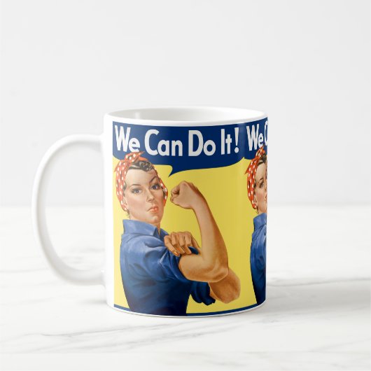 We Can Do It! Rosie the Riveter Kaffeetasse (Links)