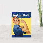 We Can Do It! Rosie the Riveter Karte (Vorderseite)