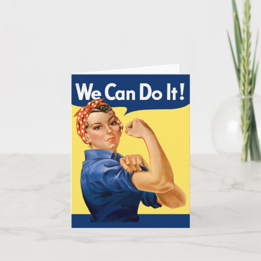 We Can Do It! Rosie the Riveter Karte (Vorderseite)