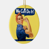 We Can Do It! Rosie the Riveter Keramik Ornament (Rechts)