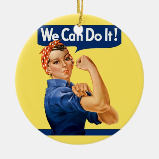 We Can Do It! Rosie the Riveter Keramik Ornament (Vorne)
