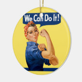 We Can Do It! Rosie the Riveter Keramik Ornament (Links)