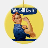 We Can Do It! Rosie the Riveter Keramik Ornament (Hinten)