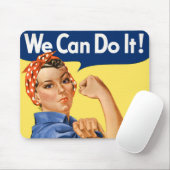 We Can Do It! Rosie the Riveter Mousepad (Mit Mouse)