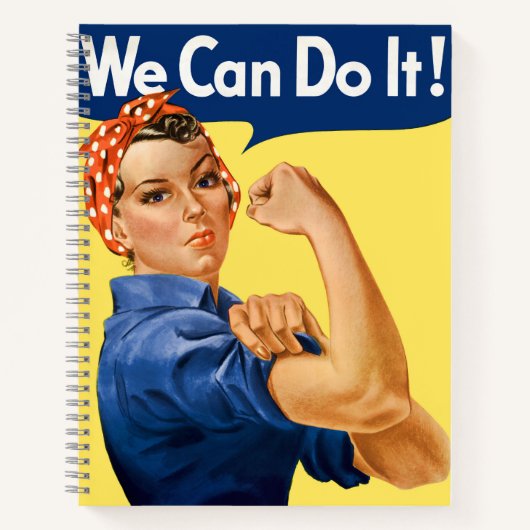 We Can Do It! Rosie the Riveter Notizblock (Vorderseite)