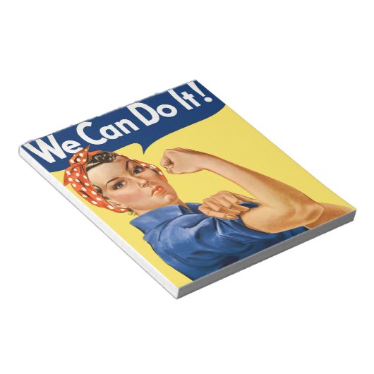 We Can Do It! Rosie the Riveter Notizblock (angewinkelt)