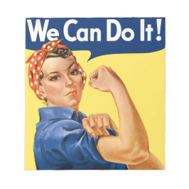 We Can Do It! Rosie the Riveter Notizblock