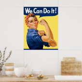 We Can Do It! Rosie the Riveter Poster (Küche)