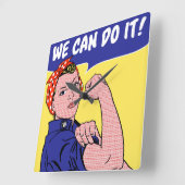 We can do it! Rosie the Riveter Remix Pop Quadratische Wanduhr (Winkel)