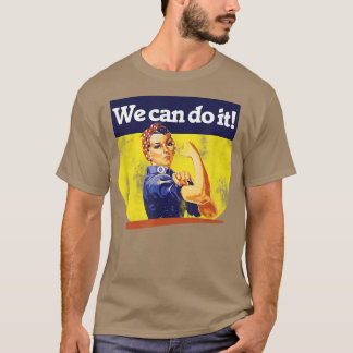 We Can Do ItRosie RiveterVintage Feminism6157  T-Shirt