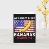 We Cannot Build Bananas In America - Funny Karte (Gelbe Blume)