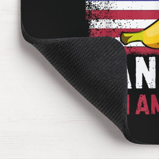 We Cannot Build Bananas In America - Funny Mousepad (Ecke)