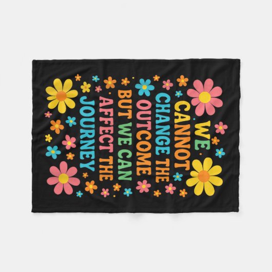 We Cannot Change The Outcome - Hosce Nurse Care Fleecedecke (Vorderseite (Horizontal))