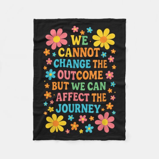 We Cannot Change The Outcome - Hosce Nurse Care Fleecedecke (Vorderseite)