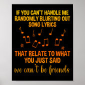 We Can't Be Friends - Uni - Black - Small - School Poster (Vorne)