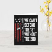 We Can't Defend The 1st Without The 2nd Amendment Karte (Gelbe Blume)