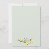 We can't wait to Squeeze You Neutral Baby Shower Einladung (Rückseite)