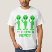 We Come in Peace - Alien T-Shirt (Vorderseite)