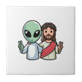 We come in peace fliese (Vorderseite)