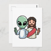 We come in peace postkarte (Vorne/Hinten)