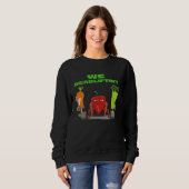 We Deadlifting  Vegetable Powerlifter Deadlift Sweatshirt (Vorne ganz)