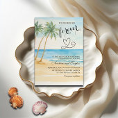 We decided on Forever Beach and Palm Trees Einladung