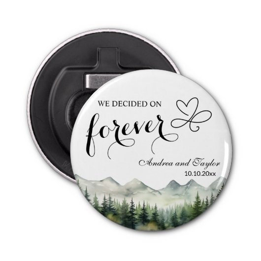 We decided on Forever Elegant Wedding favor Flaschenöffner (Vorderseite)