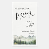 We decided on Forever Elegant Wedding Serviette (Vorderseite)