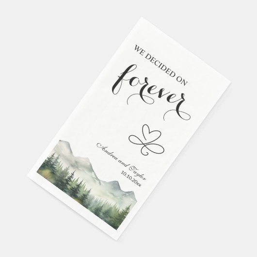 We decided on Forever Elegant Wedding Serviette (Ecke)