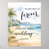 We decided on Forever Elegant Wedding Welcome Poster (Vorne)