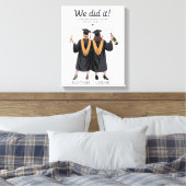 We Did It Best Friends Graduation Illustration Leinwanddruck (Insitu (Schlafzimmer))
