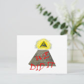 we did it (illuminati) postkarte (Stehend Vorderseite)